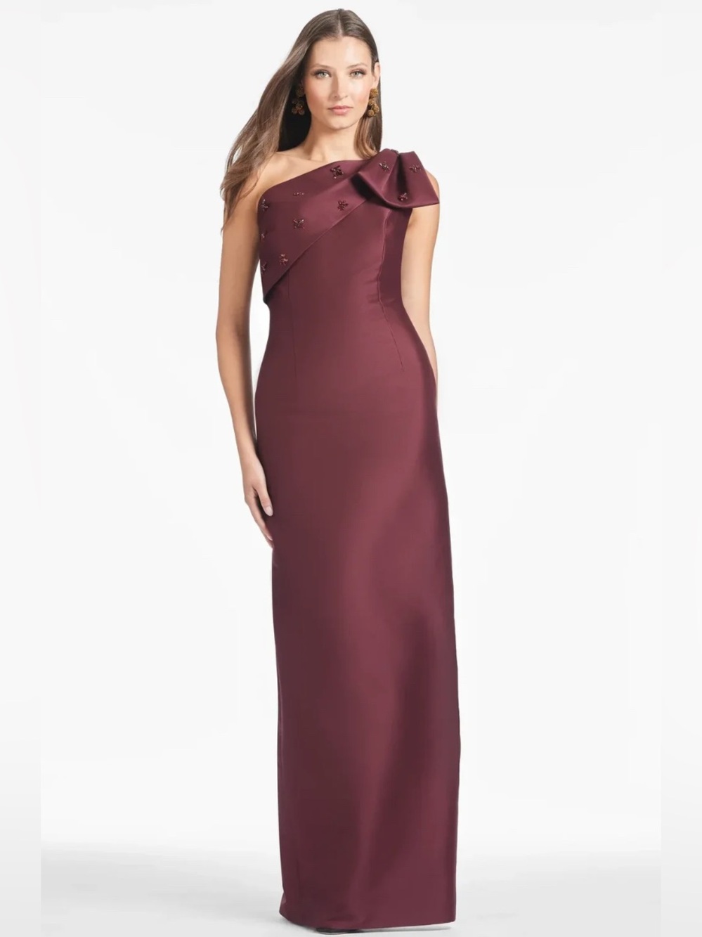 Sachin & Babi NWT Olivia Mikado One Shoulder Maxi Gown (Size 14)